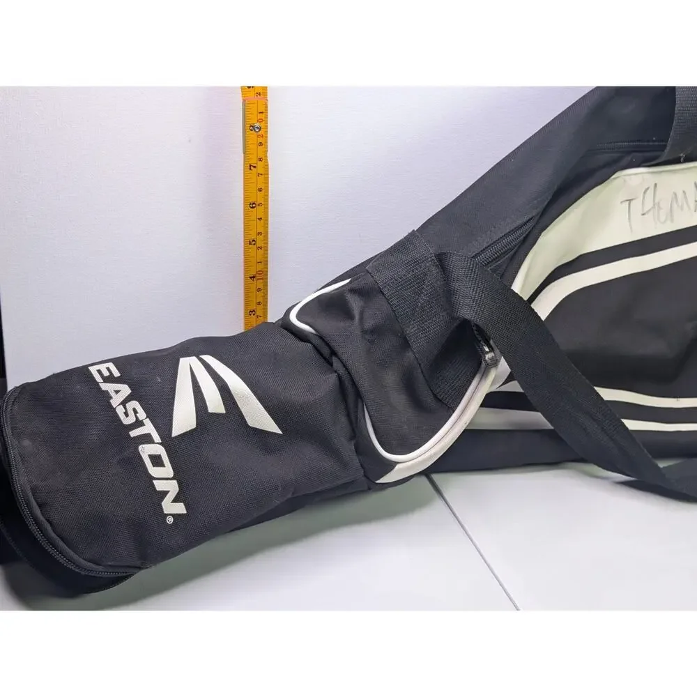 Easton Baseball Softball Equipment Bat Duffel BagBlack White Shoulder Strap